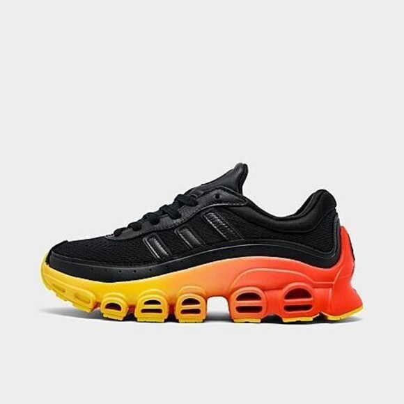 Adidas Big Kids' Megaride Casual Shoes Core Black/Scarlet/Orange 5